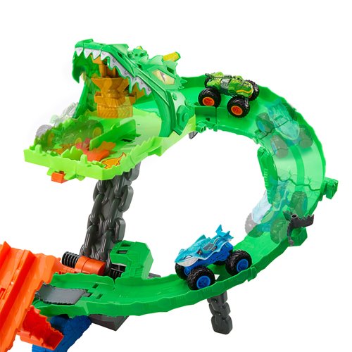 Hot Wheels Monster Trucks Sharks vs. Dinos Dragon Demolition Playset