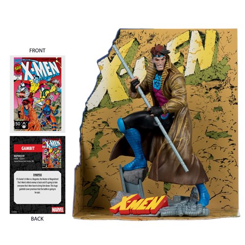 Marvel Collection Wave 6 Gambit X-Men #1 1:10 Scale Posed Figure with Scene