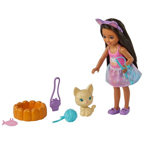 Barbie Cupcake Chelsea Doll with Pet Kitten