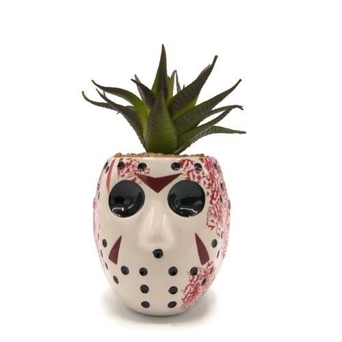 Friday the 13th Jason Mask Mini Ceramic Planter