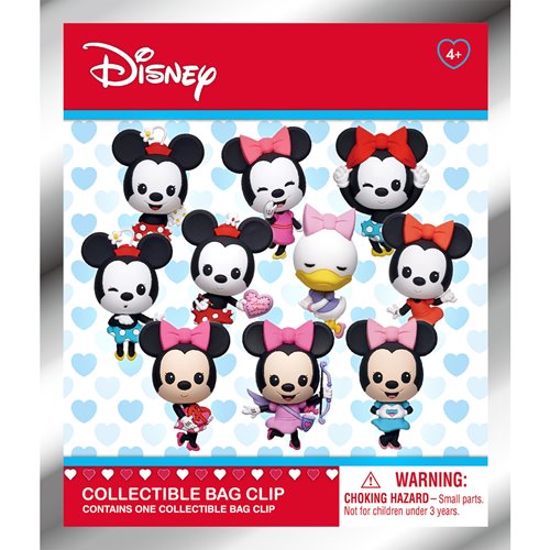 Minnie Mouse 3D Foam Bag Clip Random 6-Pack