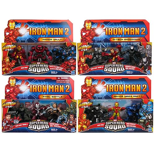 Armour Wars Part 2-3 Figure Pack Iron Man 2 Marvel Superhero Squad 