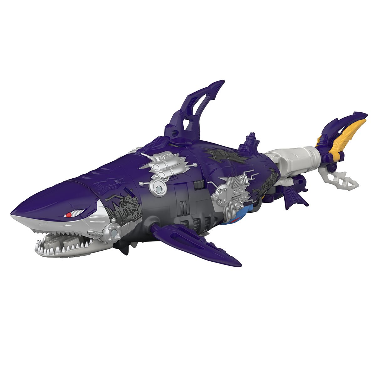 Figurine Transformers Sky-Byte Classe Voyageur - Conversion Robot/requin - 17,5 Cm - 28 étapes - Accessoires Inclus - À Partir De 8 Ans
