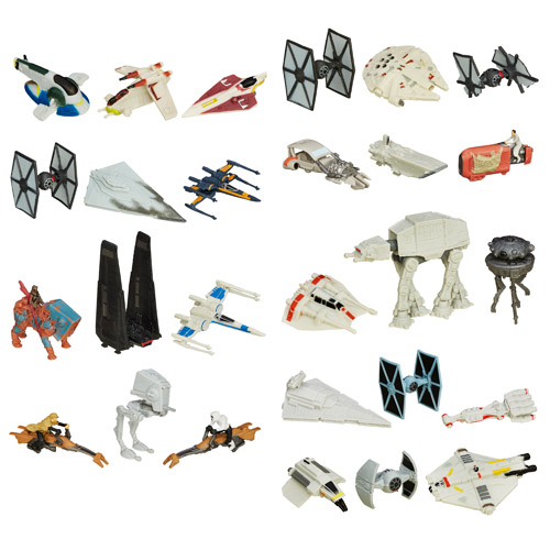 Star Wars The Force Awakens MicroMachines 3-Pack Vehicles Wave 1