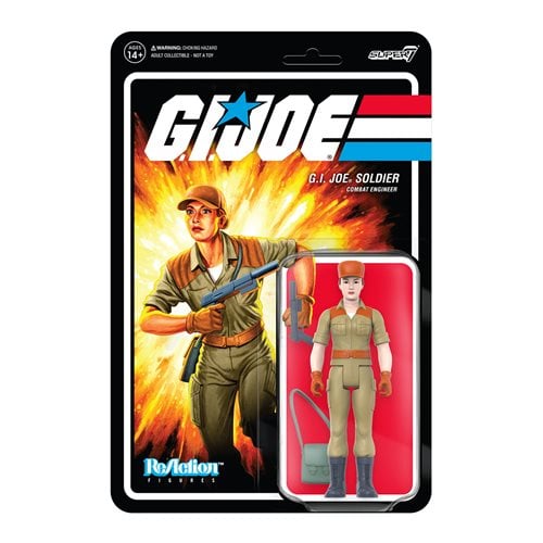 G.I. Joe Female Combat Engineer Bun Hair (Pink)  3 3/4-Inch ReAction Figure