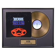 Rush 2112 Framed Gold Record