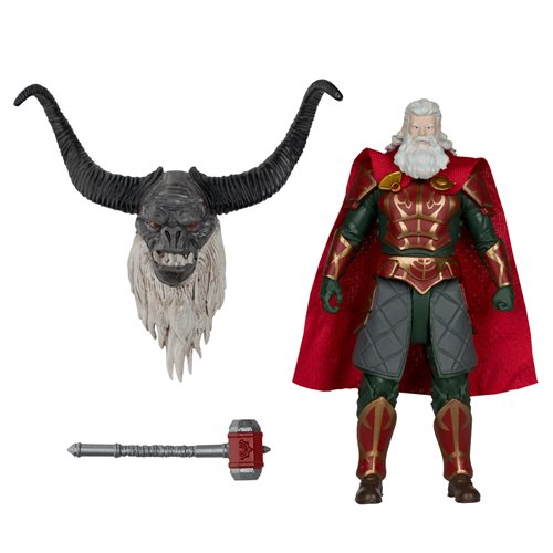 The Lord of the Rings: The War of the Rohirrim Build-A Wave 1 Helm Hammerhand 4-Inch Scale Action Fi