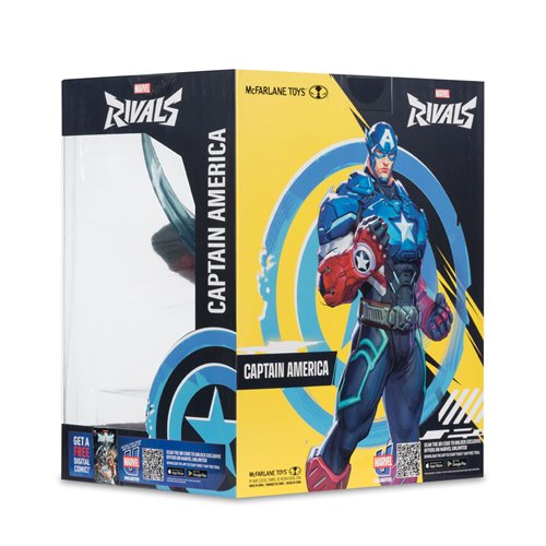 Marvel Rivals Wave 1 Captain America 1:10 Scale Posed Figure with Scene