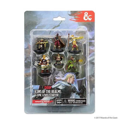 Dungeons & Dragons Icons of the Realms: Epic Level Starter Mini-Figure 7-Pack