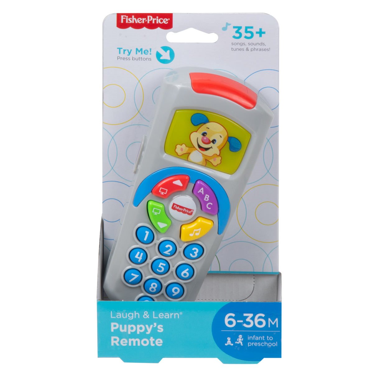 New Fisher Price Laugh & Learn Puppy's Remote Songs & Sounds Dmgd Box 