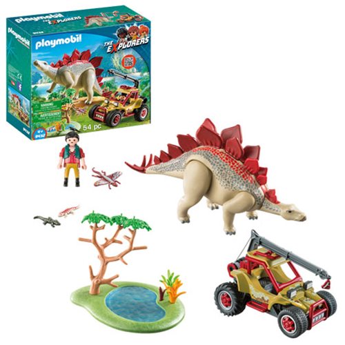 Playmobil Dinos Vehicle With Stegosaurus Set #9432