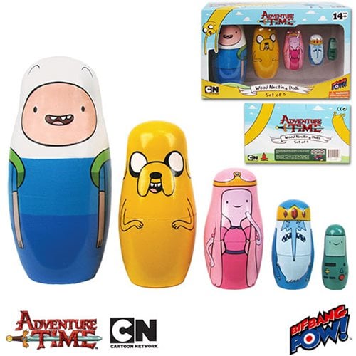 Adventure Time Wood Nesting Dolls Set of 5