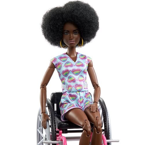 Barbie Fashionistas Doll with Wheelchair and Ramp and Black Hair