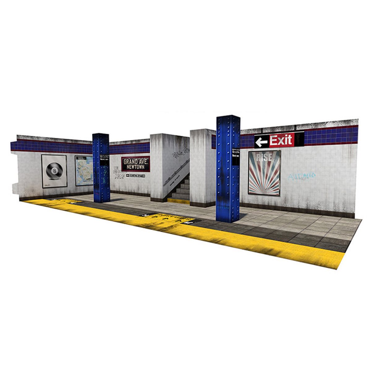 Subway Terminal 3.0 Pop-Up 1:12 Scale Diorama