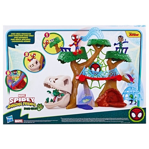 Spider-Man Spidey and His Amazing Friends Dino-Webs Treehouse Playset