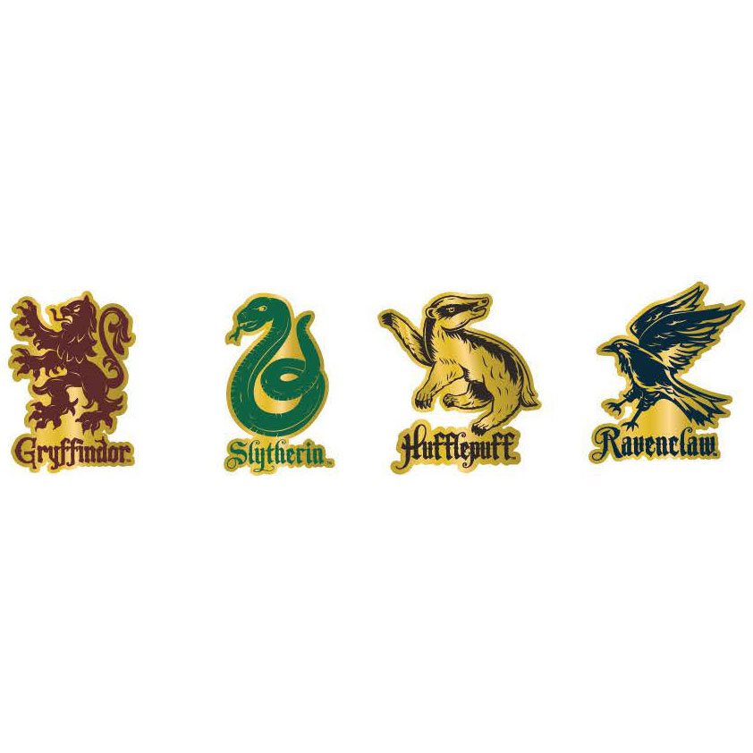 Loungefly Harry Potter House Mascots 4-Piece Enamel Pin Set