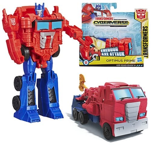 Transformers Cyberverse Action Attackers 1-Step Changer Optimus Prime