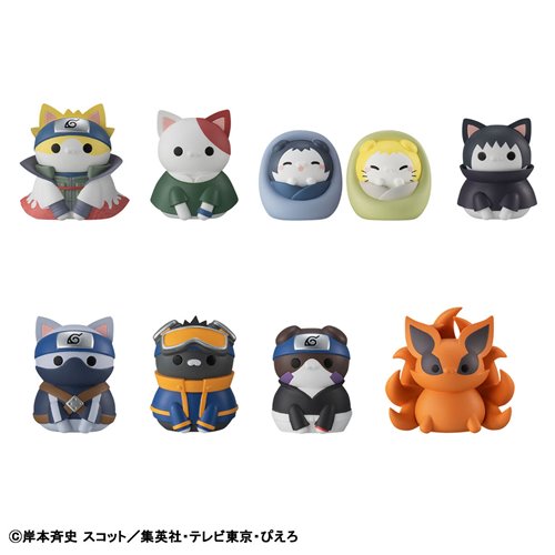 Naruto: Shippuden Nyaruto! Once Upon A Time In Konoha Village Mega Cat Project Mini-Figure Case of 8