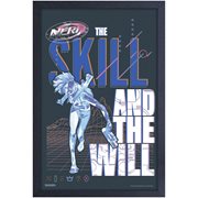 Nerf The Skill and the Will Framed Art Print