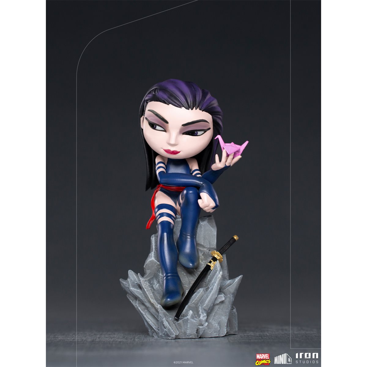 Statue Vinyl Psylocke X-Men - Iron Studios MiniCo - Collection Figurine Super-héros Marvel