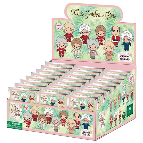 Golden Girls Series 7 3D Foam Bag Clip Display Case of 24