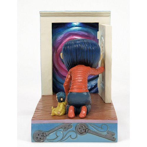 Coraline Kneeling Down Door by Jim Shore Statue