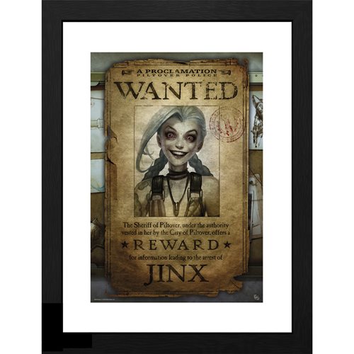 League of Legends Jink Wanted Framed Print