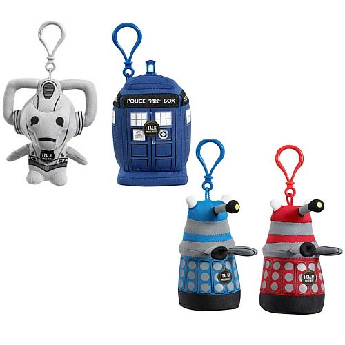 Doctor Who Mini Talking Plush Clip On Underground Toys TARDIS 