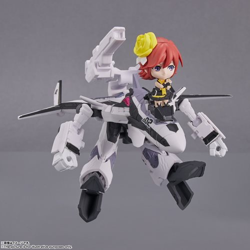 Macross Delta VF-31F Siegfried Messer Ihlefeld with Kaname Buccaneer Tiny Session Figure