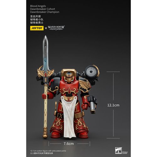 Joy Toy Warhammer The Horus Heresy Blood Angels Dawnbreaker Cohort Champion 1:18 Scale Action Figure