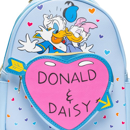 Donald Duck Donald and Daisy Hearts Mini-Backpack - Entertainment Earth Exclusive