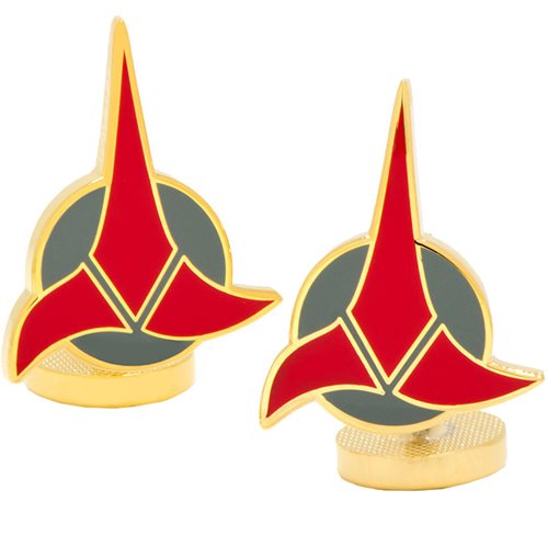 Star Trek Klingon Cufflinks, Not Mint