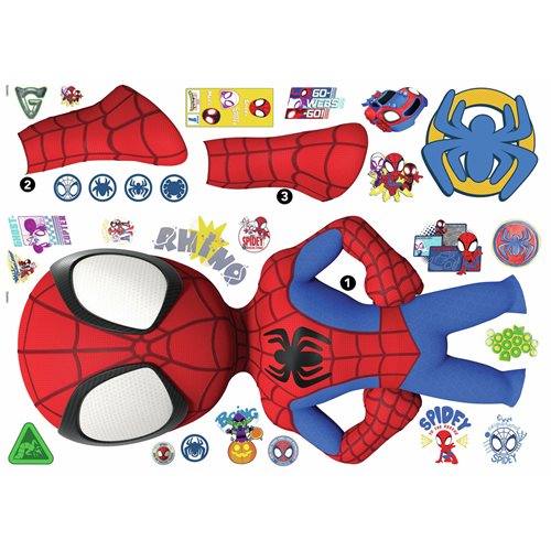 Spidey and His Amazing Friends Peel and Stick Giant Wall Decals