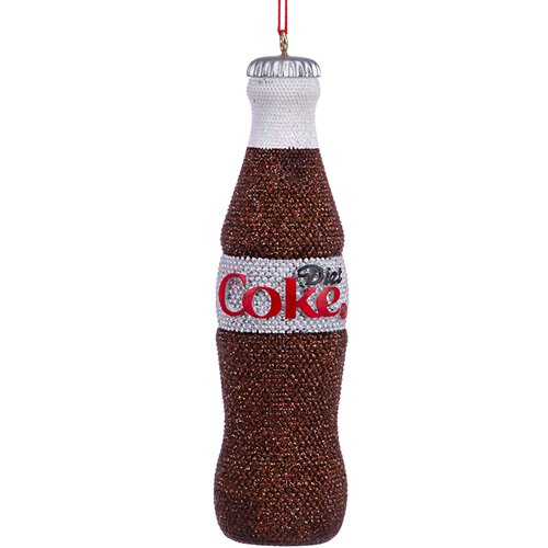 Coca-Cola Diet Coke Beaded Bottle 4 1/2-Inch Resin Ornament