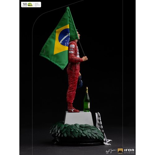 F1 GP Brazil 1991 Ayrton Senna Deluxe Art 1:10 Scale Statue