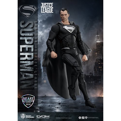 DC Justice League Superman Black Suit DAH-108 Action Figure - Exclusive