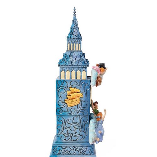 Disney Traditions Peter Pan Clock by Jim Shore Statue