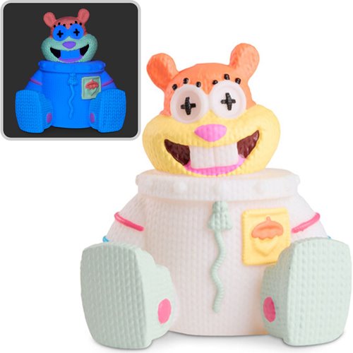SpongeBob SquarePants Sandy Cheeks #448 Black Light Handmade by Robots Vinyl Figure