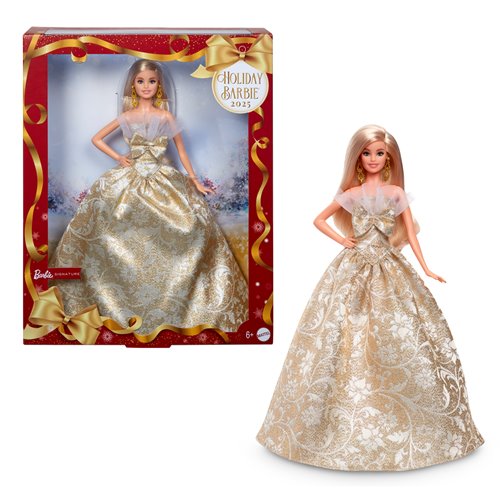 Barbie 2025 Holiday Doll with Blonde Hair