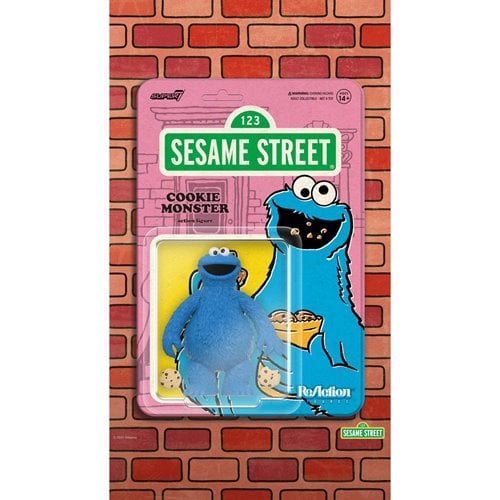 Sesame Street Cookie Monster 3 3/4-Inch ReAction Figures