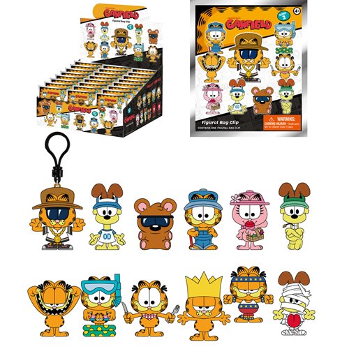 Garfield Series 2 3D Foam Bag Clip Random 6-Pack