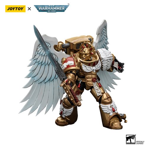 Joy Toy Warhammer 40,000 Blood Angels Sanguinary Guard with Encarmine Sword Version 1 1:18 Scale Act