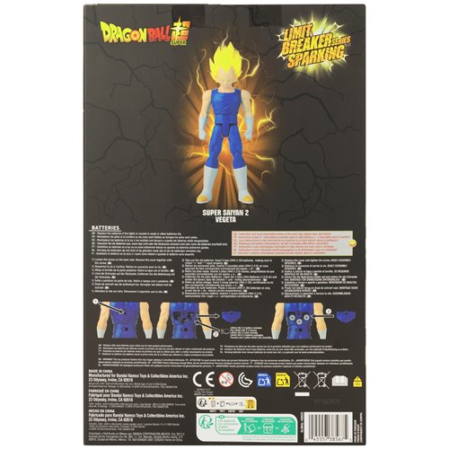 Dragon Ball Super Limit Breaker Sparking Series Super Saiyan 2 Vegeta 12-Inch Scale Action Figure