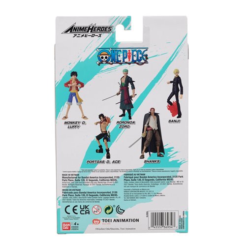 One Piece Anime Heroes Action Figure Wave 1 Case of 6