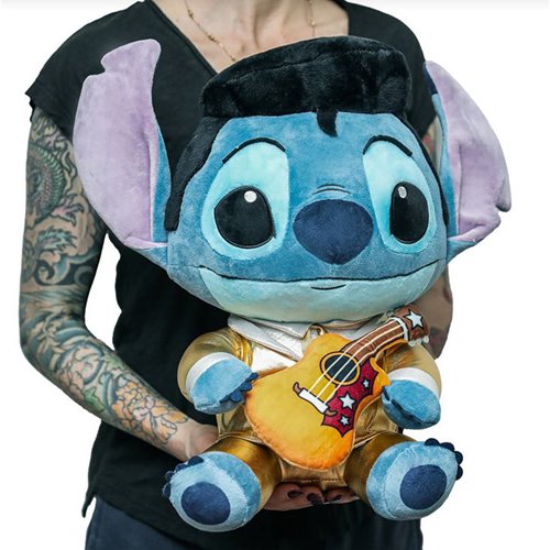 Lilo & Stitch Elvis Gold Suit Stitch HugMe Plush with Shake Action