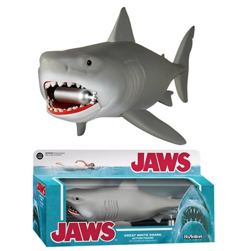 Jaws Great White 10-Inch ReAction 3 3/4-Inch Retro Action Figure