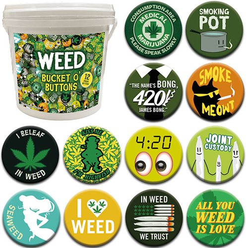 Weed 144-Piece Bucket o' Buttons