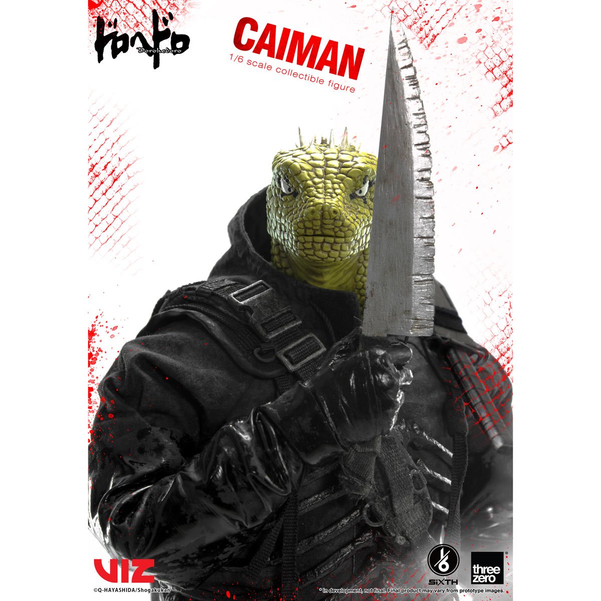 Threezero – Dorohedoro Caiman (Anime Version) – Figura 1/6 Da Collezione – 36cm Articolata Con Accessori – Ufficiale