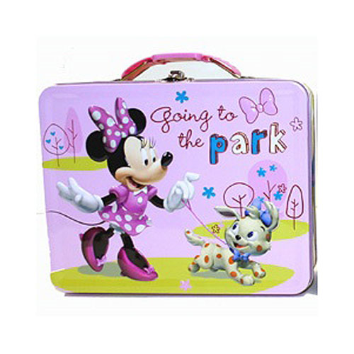 Minnie Mouse Going to the Park Embossed Tin Lunch Box