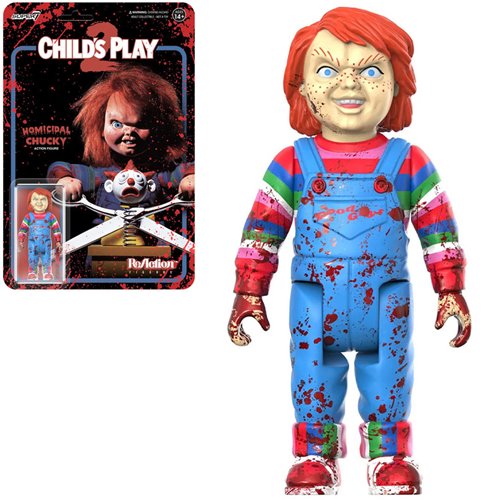 Child's Play Evil Chucky (Blood Splatter) 3 3/4-inch ReAction Figure